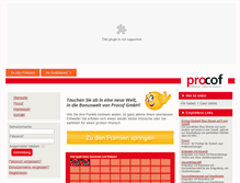 Tablet Screenshot of bonuswelt.procof.de